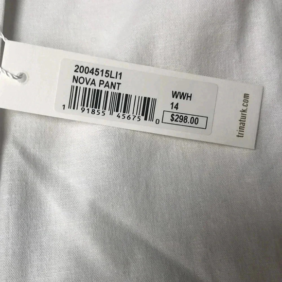 Trina Turk Nova Linen-Blend Pants NWT. Size 14 - Picture 4 of 7